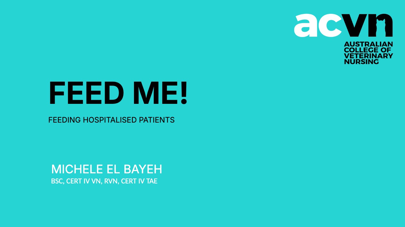 Feeding the Hospitalised Patient title slide