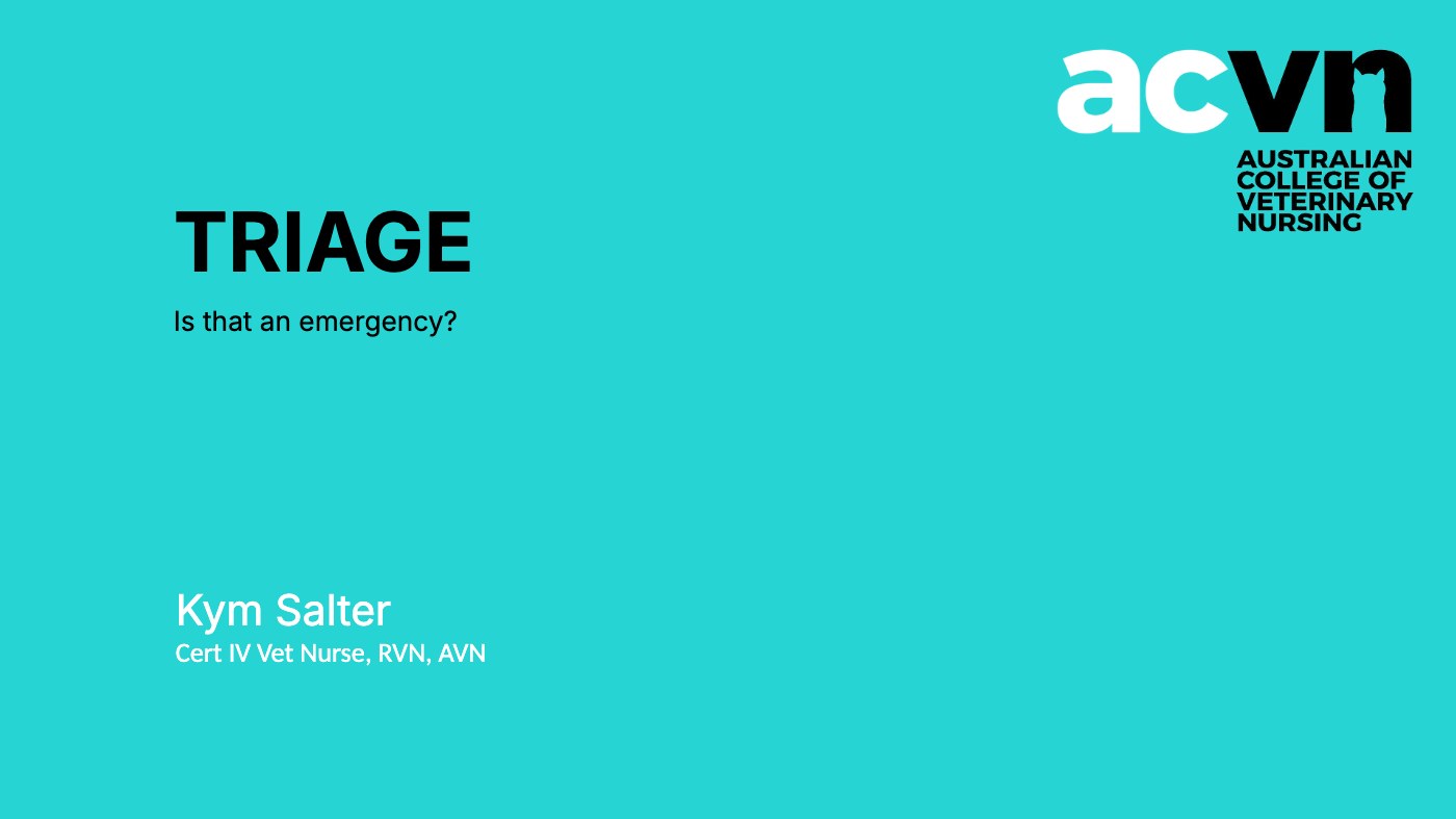 Triage title slide